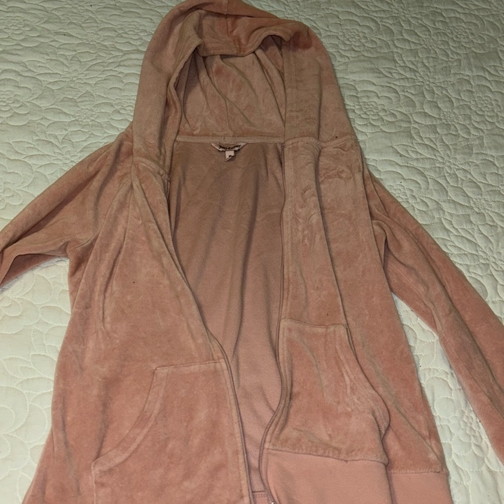 Juicy couture jacket pink suede size medium